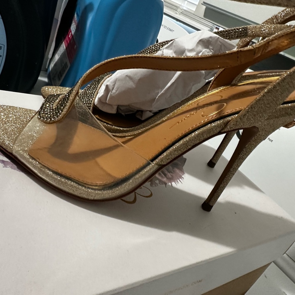 Jessica Simpson Gold Espadrille Shoes